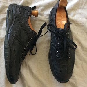 Cole Haan Nike Air black leather sneakers 9.5